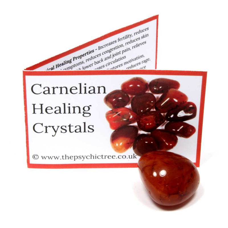Carnelian Polished Tumblestone Healing Crystals