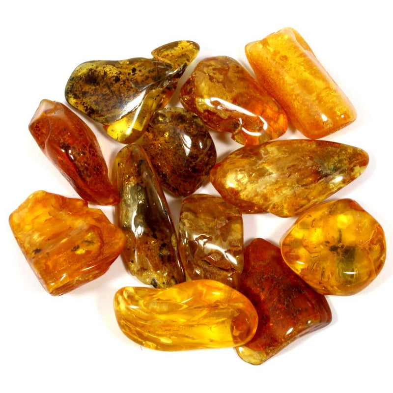 Amber Polished Tumblestone Healing Crystals