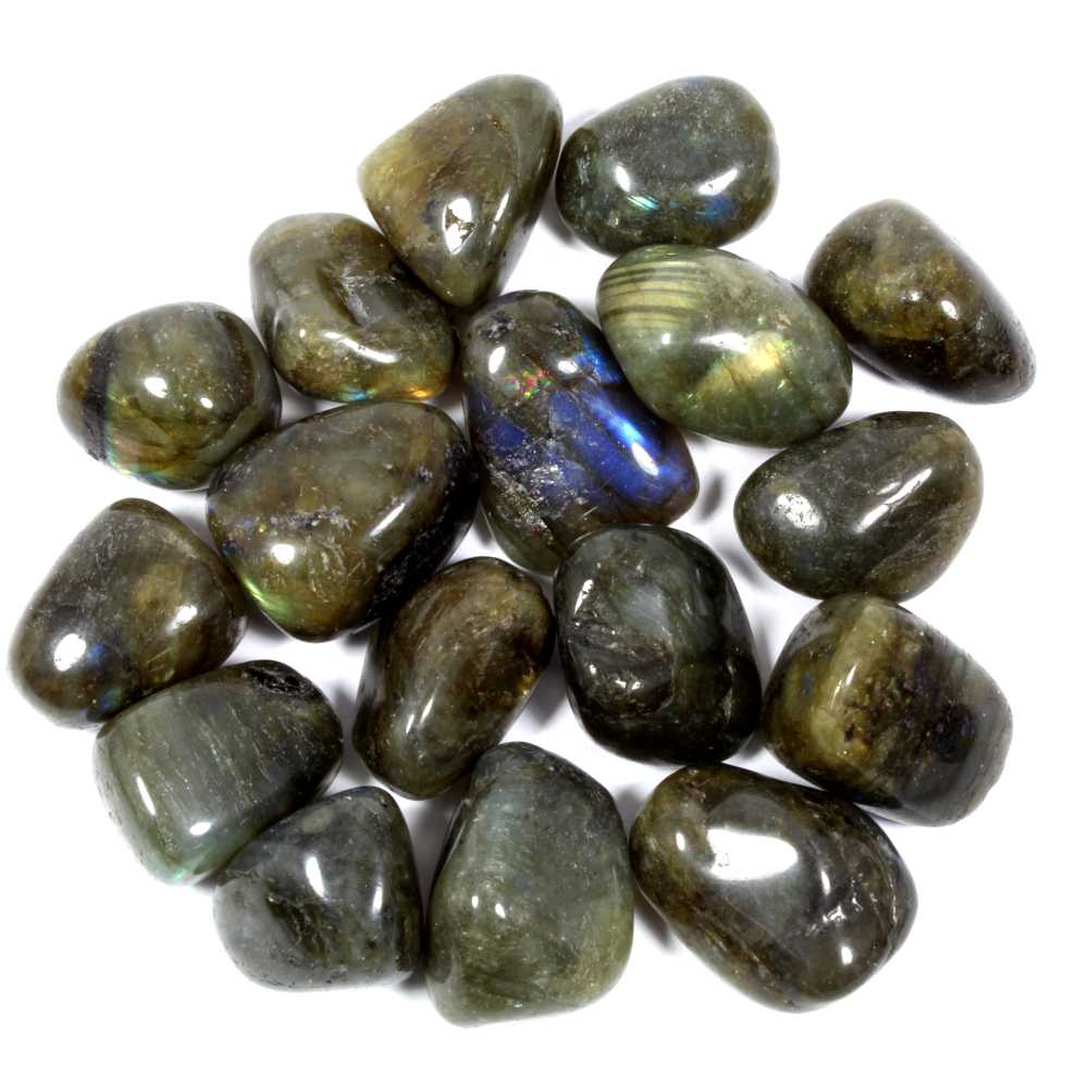 FASHIONZAADI Labradorite 1/2 Lb (225g) Pietre Lucidate In Cristallo, Tumbles Per Guarigione Reiki, Bilanciamento Chakra, Decorazione Casa E Ufficio, Regalo Spirituale
