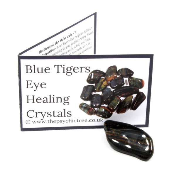 Blue Tigers Eye Crystal & Guide Pack