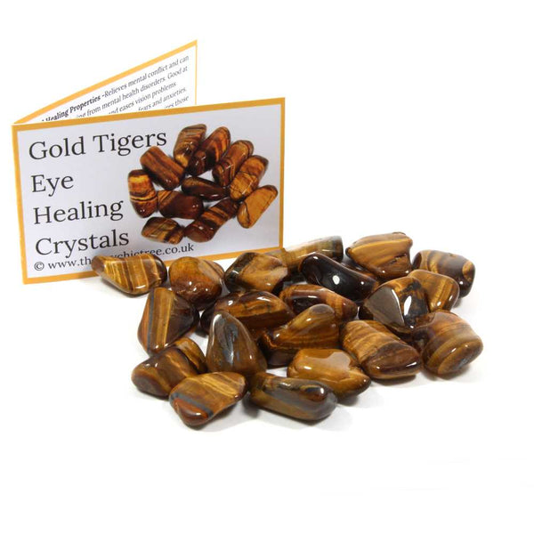 Gold Tigers Eye Tumblestone Value Pack