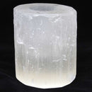 Selenite Cylinder Energy Cleansing Tea Light Lamp