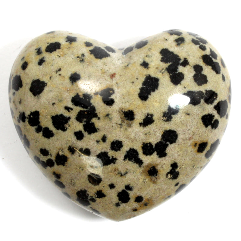 Dalmatian Jasper Heart Healing Crystal