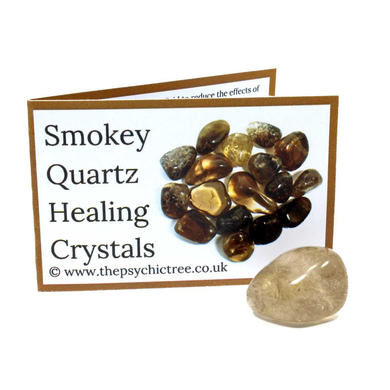Smokey Quartz Polished Crystal & Guide Pack
