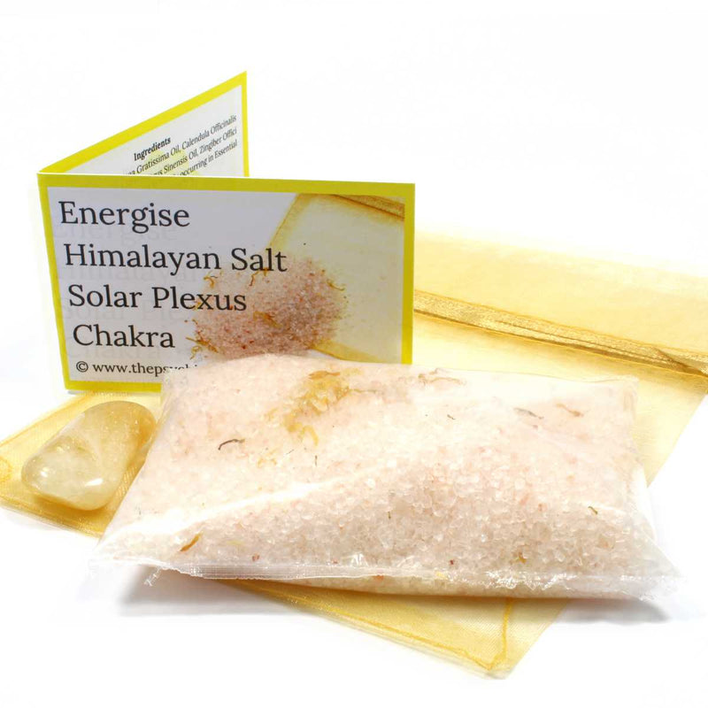 Energise Crystal Infused Bath Salts - Solar Plexus Chakra