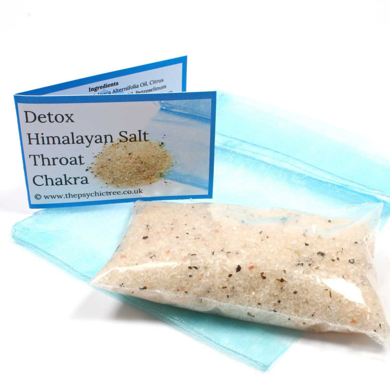 Detox Crystal Infused Bath Salts - Throat Chakra