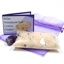 Relax Crystal Infused Bath Salts - Crown Chakra