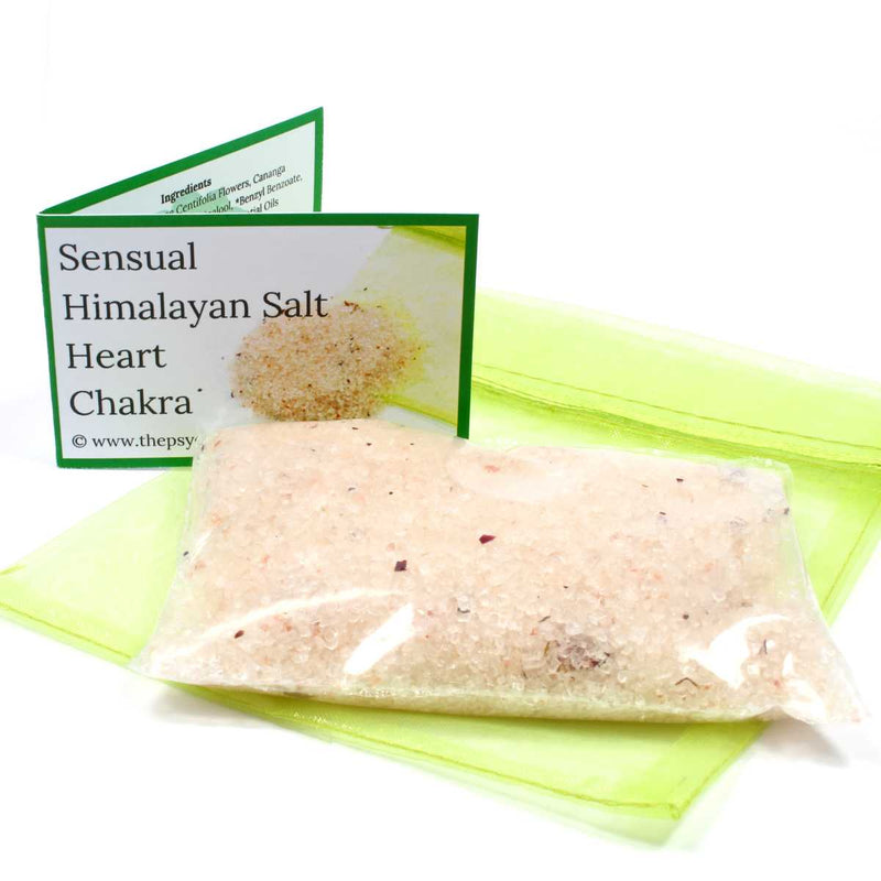 Sensual Crystal Infused Bath Salts - Heart Chakra