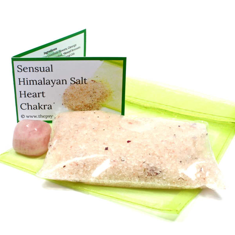 Sensual Crystal Infused Bath Salts - Heart Chakra