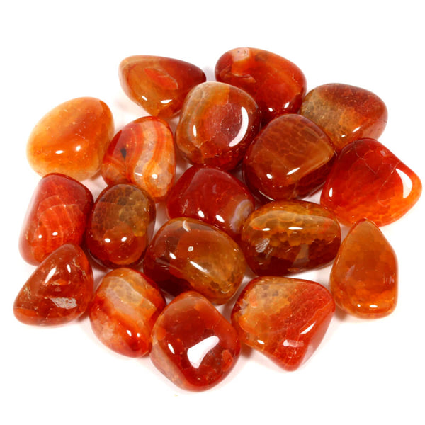 Fire Agate Polished Tumblestone Healing Crystals