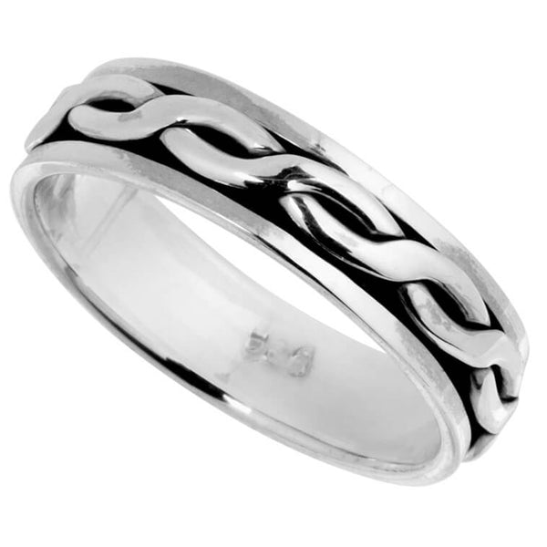 Celtic Spinner Ring - Sterling Silver