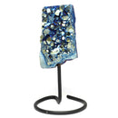 Blue Titanium Cluster on Stand
