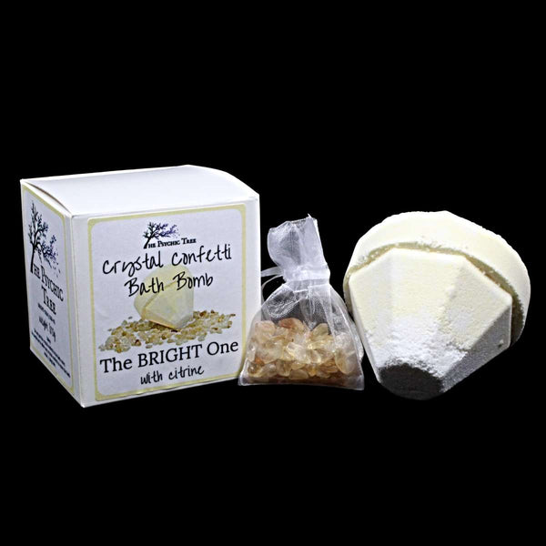 Crystal Confetti Bath Bomb - The Bright One with Citrine