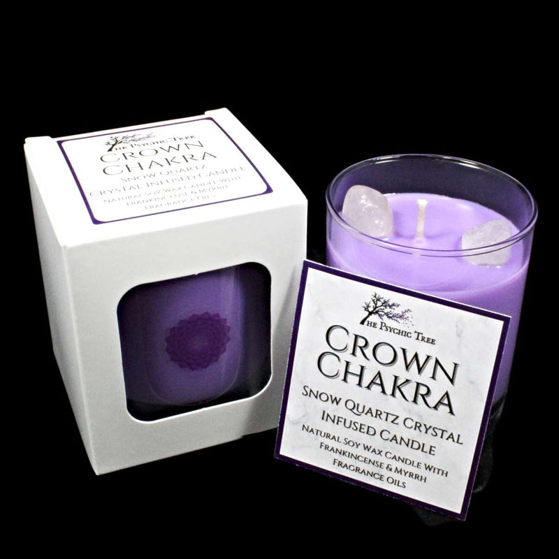 Complete Chakra Crystal Infused Scented Candle Set