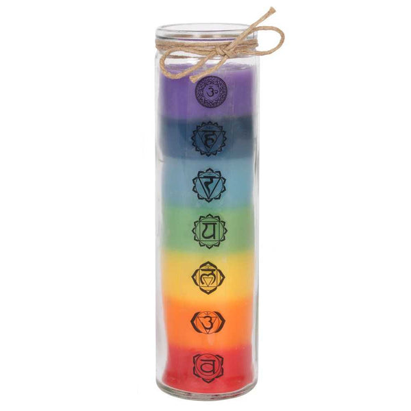Seven Chakras Tower Candle