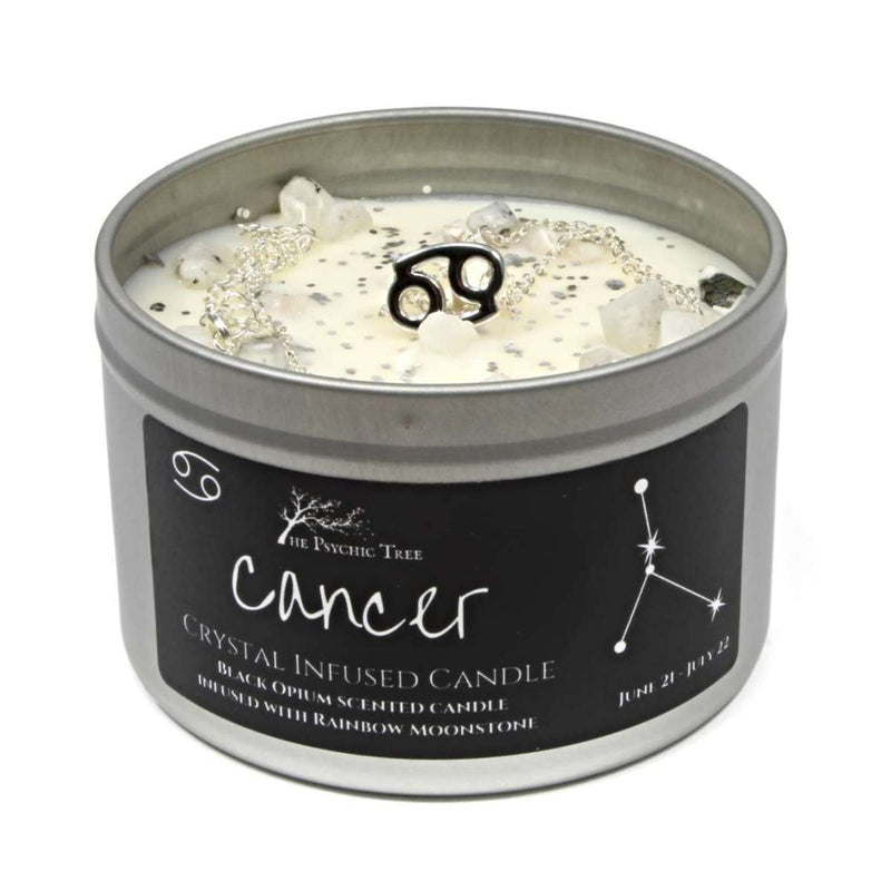 Cancer - Crystal & Jewellery Scented Zodiac Candle