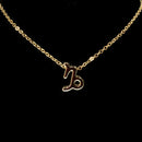 Capricorn Zodiac Gold Necklace