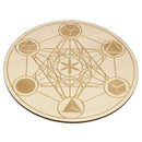 Wooden Geometric Chakra Crystal Grid (15cm)