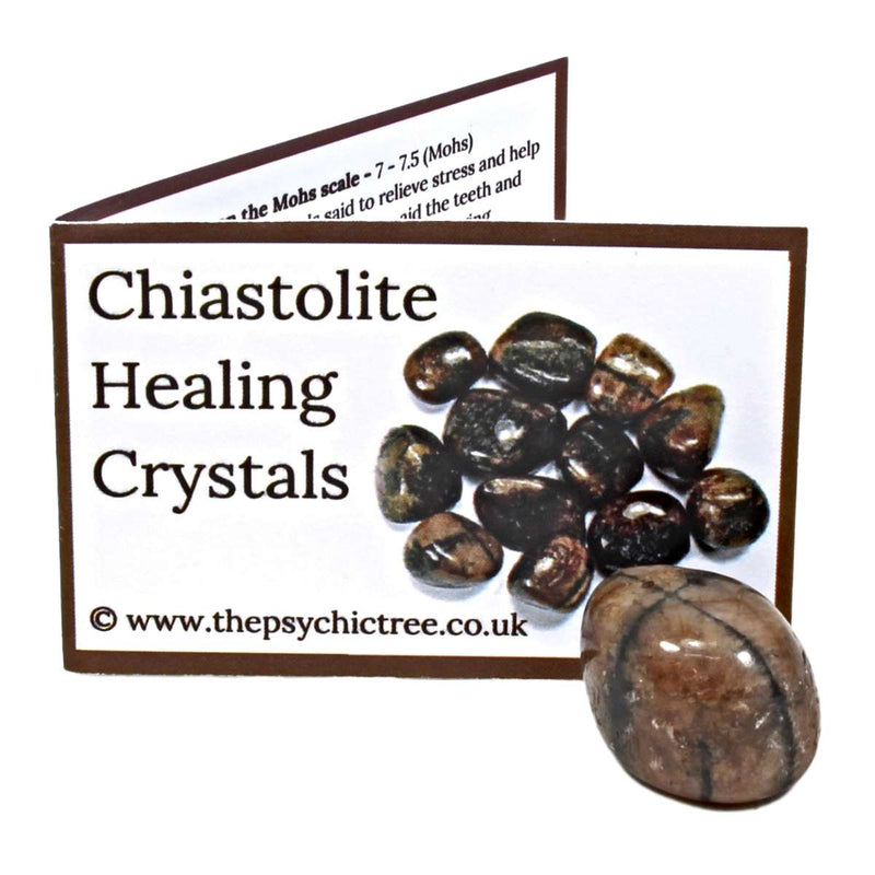 Chiastolite Polished Tumblestone Healing Crystals