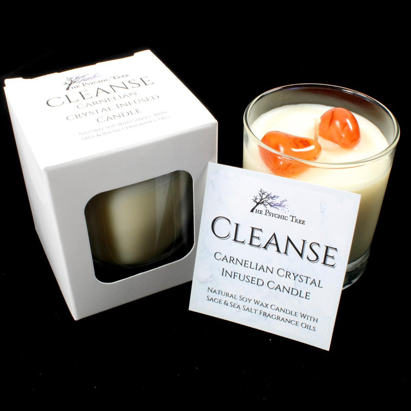 Cleanse - Crystal Infused Scented Candle