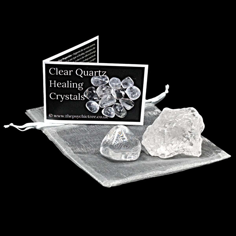 Clear Quartz Rough 'n' Tumble Crystal Pack