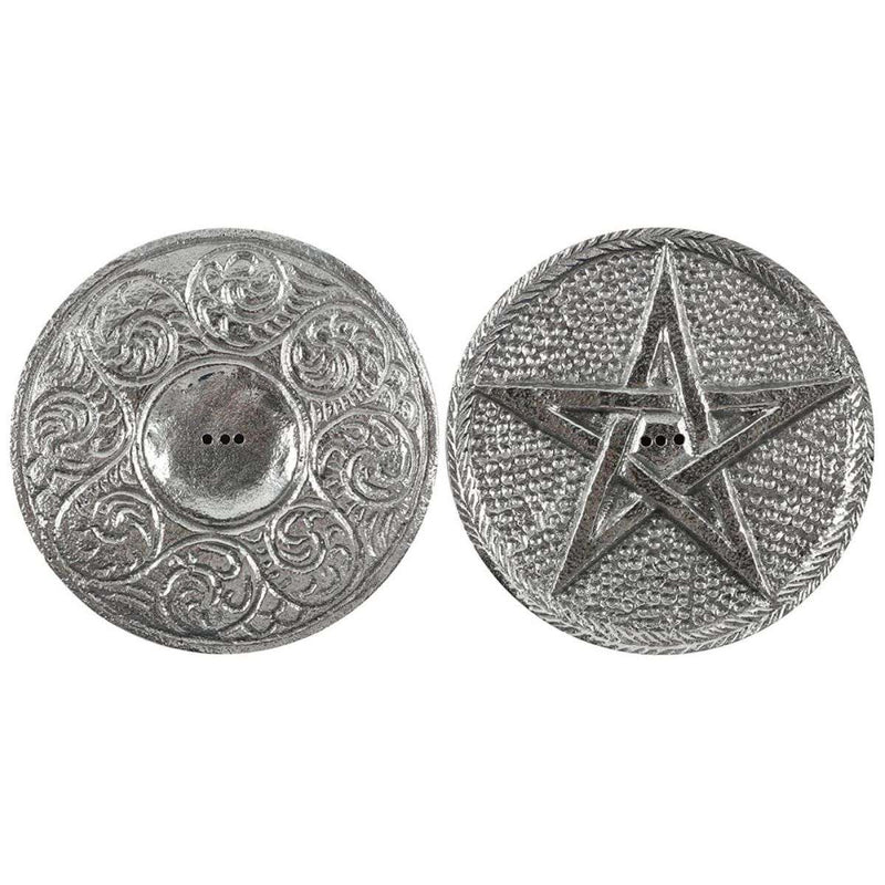 Silver Pentagram Incense Holder