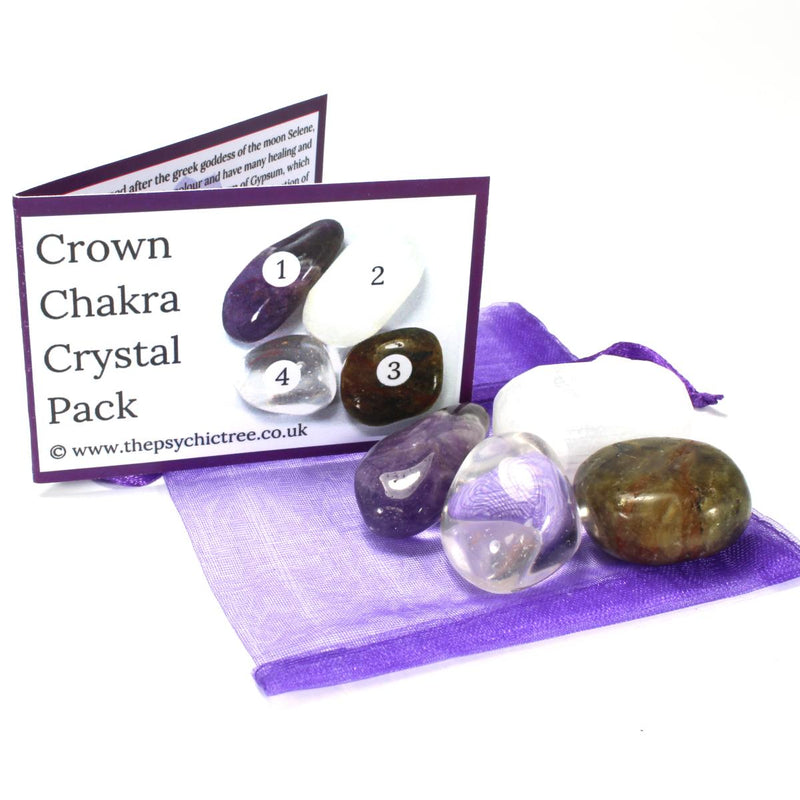 Crown Chakra Healing Crystal Pack