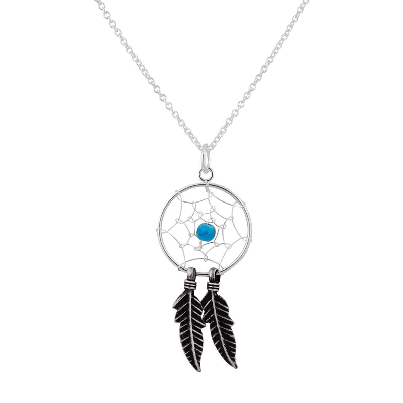 Silver Dreamcatcher Necklace - Sterling Silver