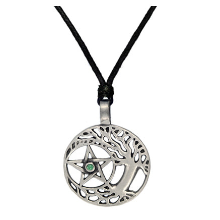 Druids Tree Wiccan Amulet - Pewter