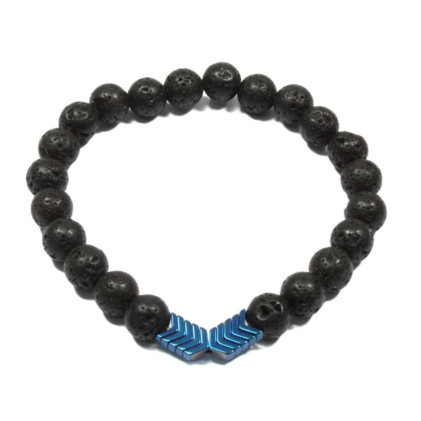 Blue Arrow Essential Oil Diffuser Bracelet