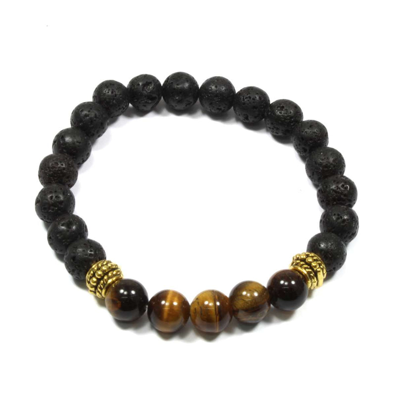 Gold Tigers Eye Essential Oil Diffuser Bracelet