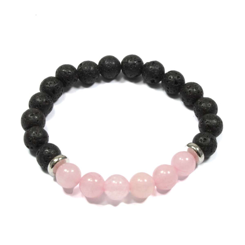 Rose Quartz Essential Oil Diffuser Bracelet