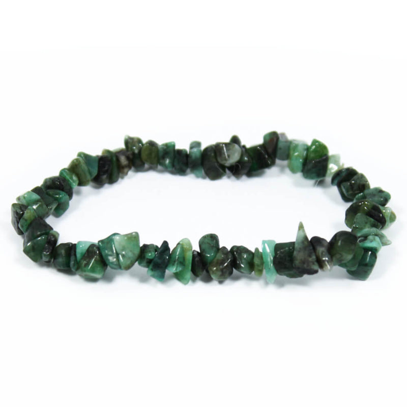 Emerald Stone Chip Bracelet
