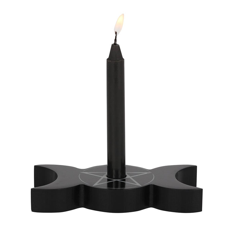 Spell Candle Holder - Triple Moon