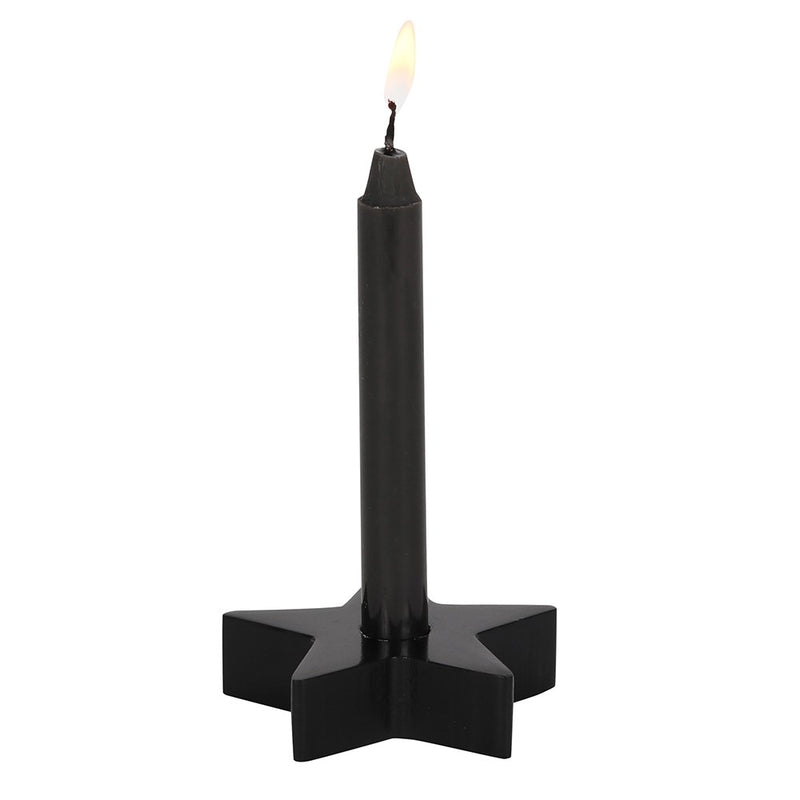 Spell Candle Holder - Black Star