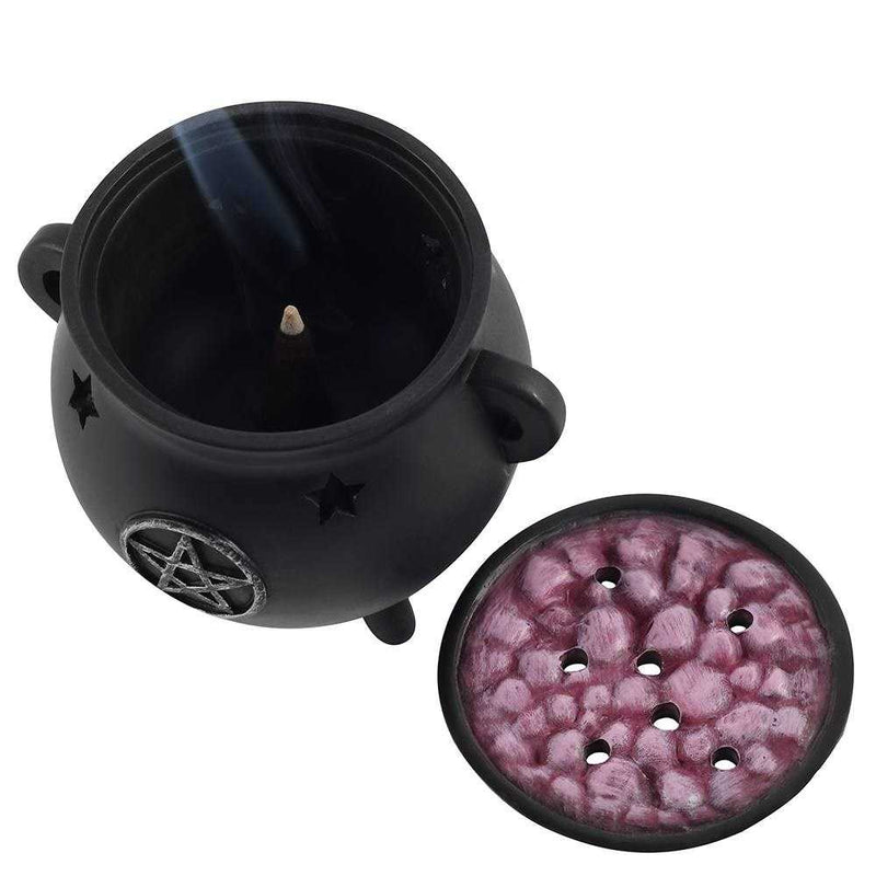 Pentagram Cauldron Incense Cone Burner