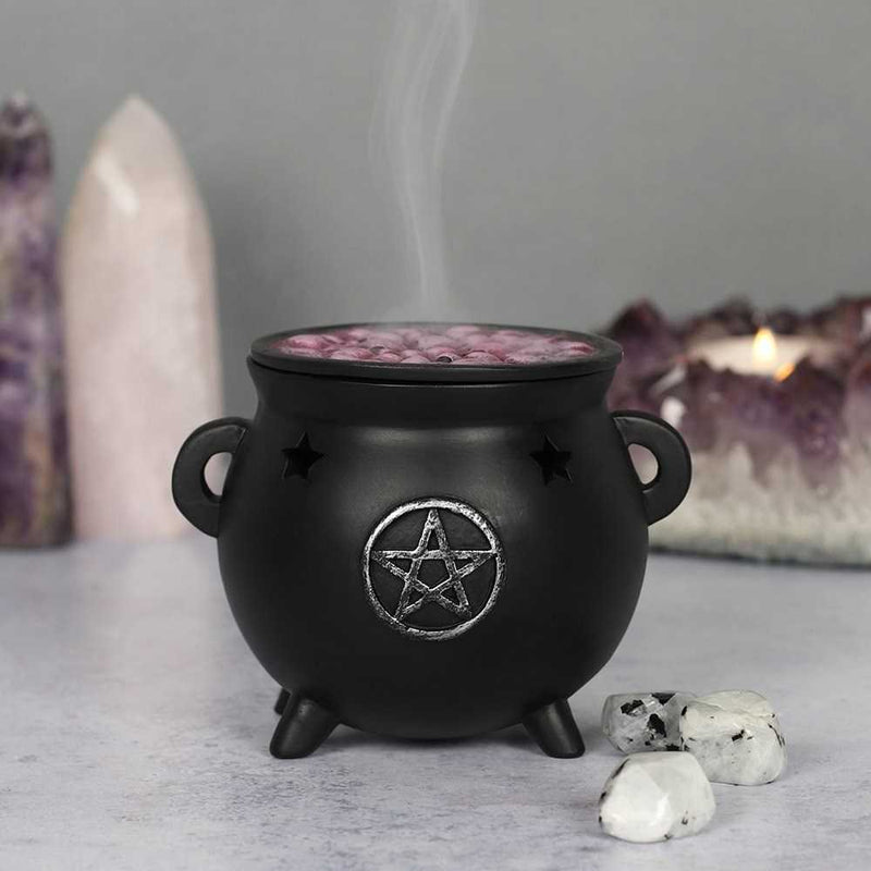 Pentagram Cauldron Incense Cone Burner