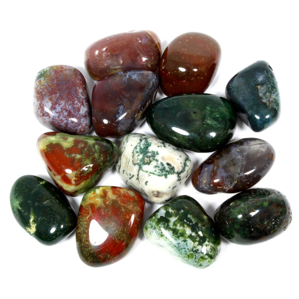 Bloodstone Polished Tumblestone Healing Crystals