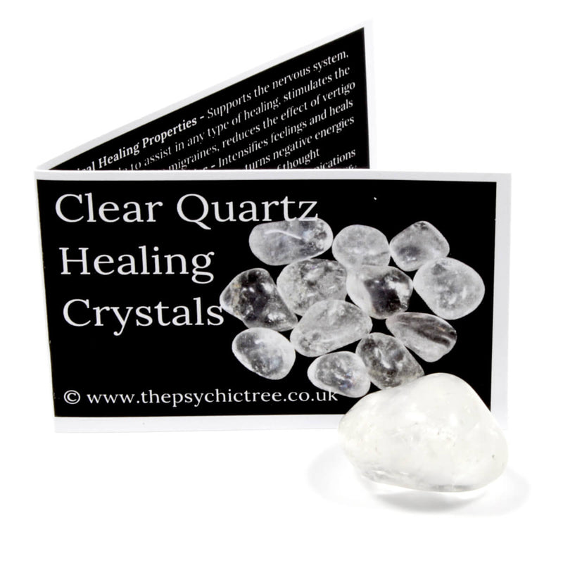 Clear Quartz Polished Crystal & Guide Pack