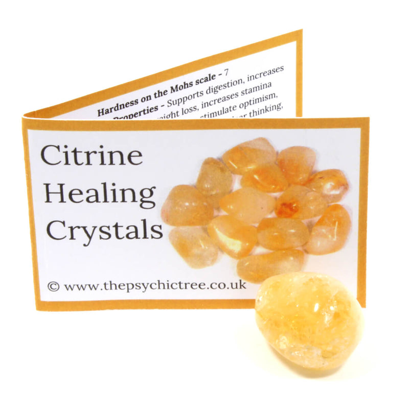 Citrine Polished Crystal & Guide Pack