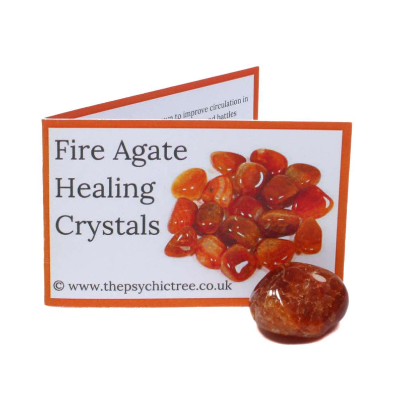 Fire Agate Polished Tumblestone Healing Crystals