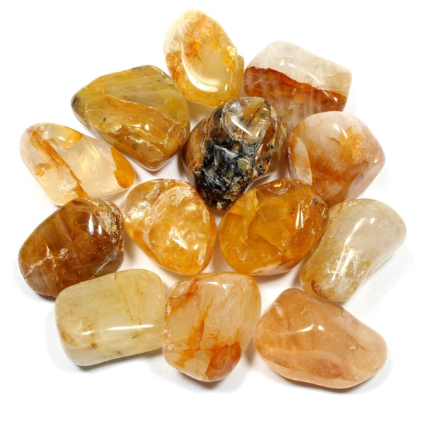Golden Healer Quartz Polished Tumblestone Healing Crystals