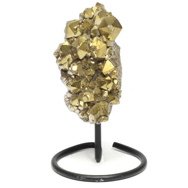Gold Titanium Cluster on Stand