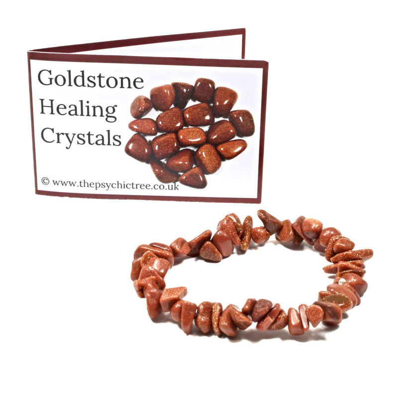 Goldstone Stone Chip Bracelet