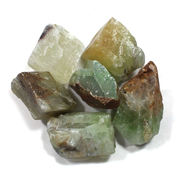 thumbnail image 2 of 1000 Carat Lot Of Small Green Calcite Rough + FREE Faceted Gemstone 2 of 3