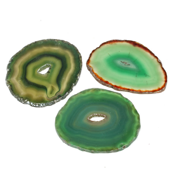 Agate Slice - Green 50mm