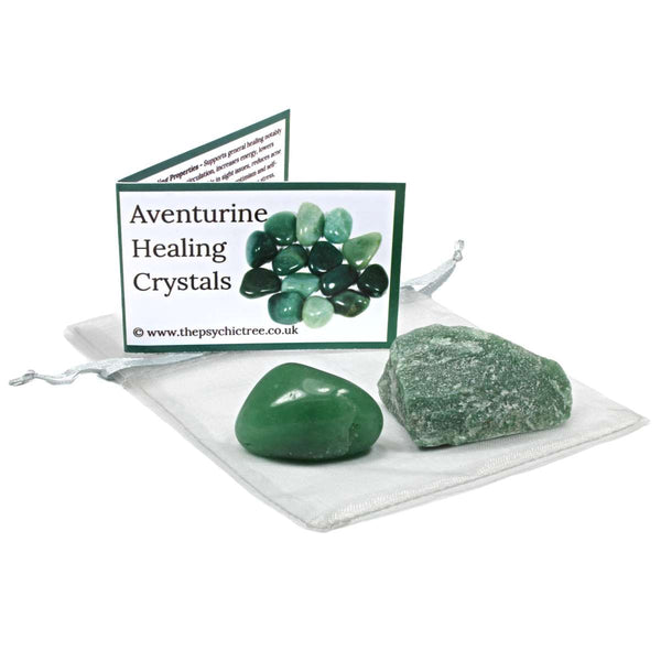 Green Aventurine Rough 'n' Tumble Crystal Pack