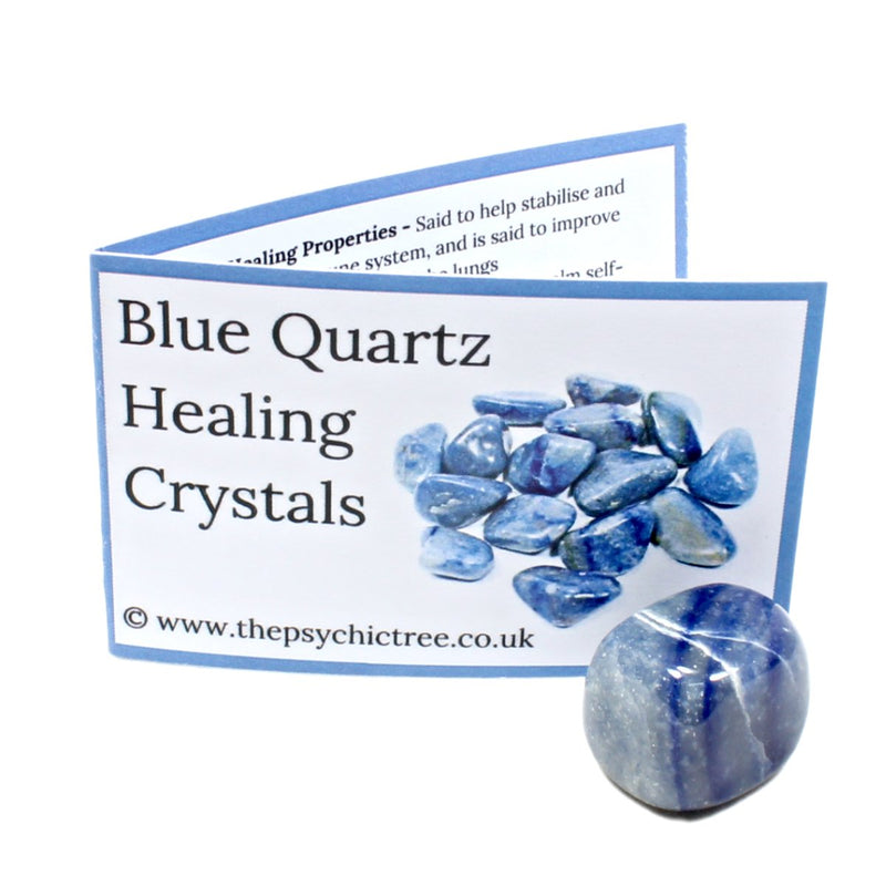 Blue Quartz Polished Tumblestone Healing Crystal
