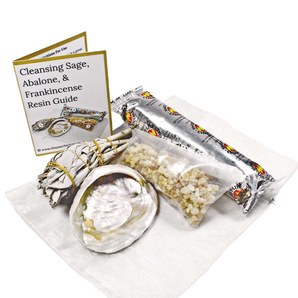 Cleansing Sage, Abalone & Frankincense Resin Pack