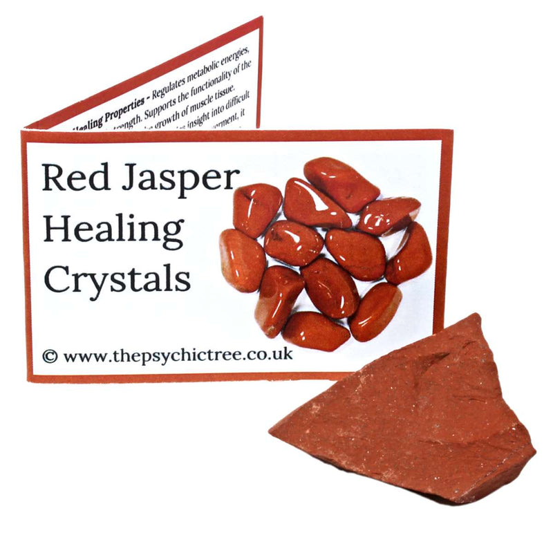 Red Jasper Rough Crystal & Guide Pack